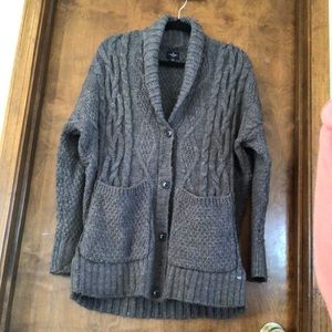 Over-Sized Button Up Knit Sweater